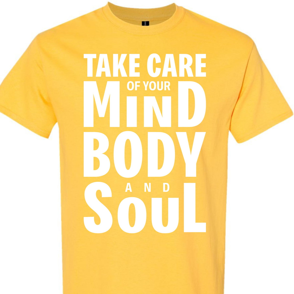 Take Care of Your Mind Body and Soul Graphic Tee, Inspirational Mental Health T-Shirt for Women, Men, Teens