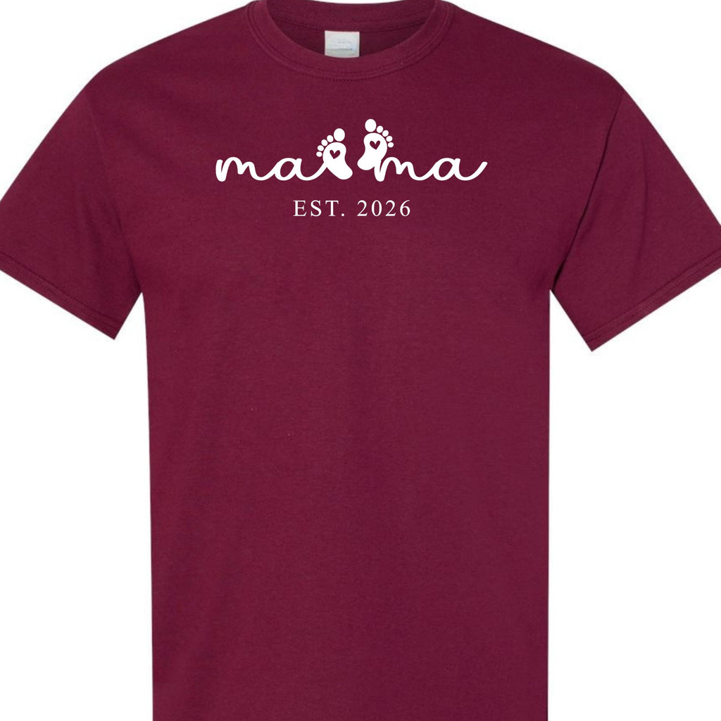 Mama Graphic Tee for Women, Cute Minimalist Mom Shirt, for New Mom