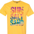 Sun Salt Sand Graphic Tee for Women Beach Vacation T-Shirt