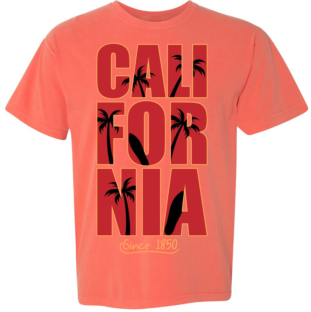 Comfort Colors 1717 Printed T-Shirt California Graphic Short Sleeve Tees