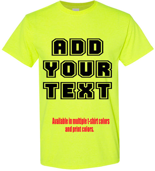 Custom T-Shirt Add Your Text Personalized Tshirt Adult Men Women%100 Cotton Tee