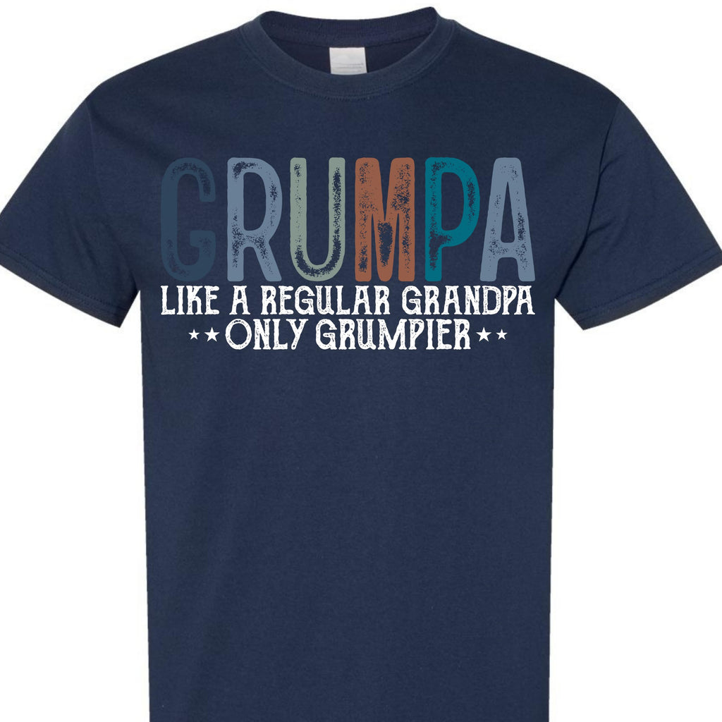 Grumpa Like a Regular Grandpa Only Grumpier Graphic T-Shirt