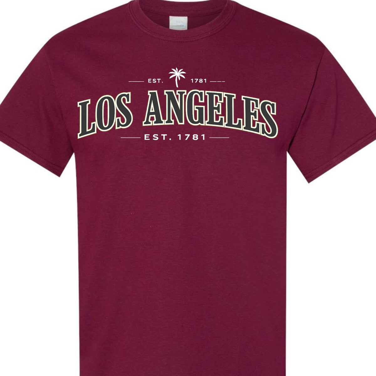 Los Angeles Vintage EST 1781 Graphic T-Shirt, Classic California LA Tee for Men, Women, and Teens