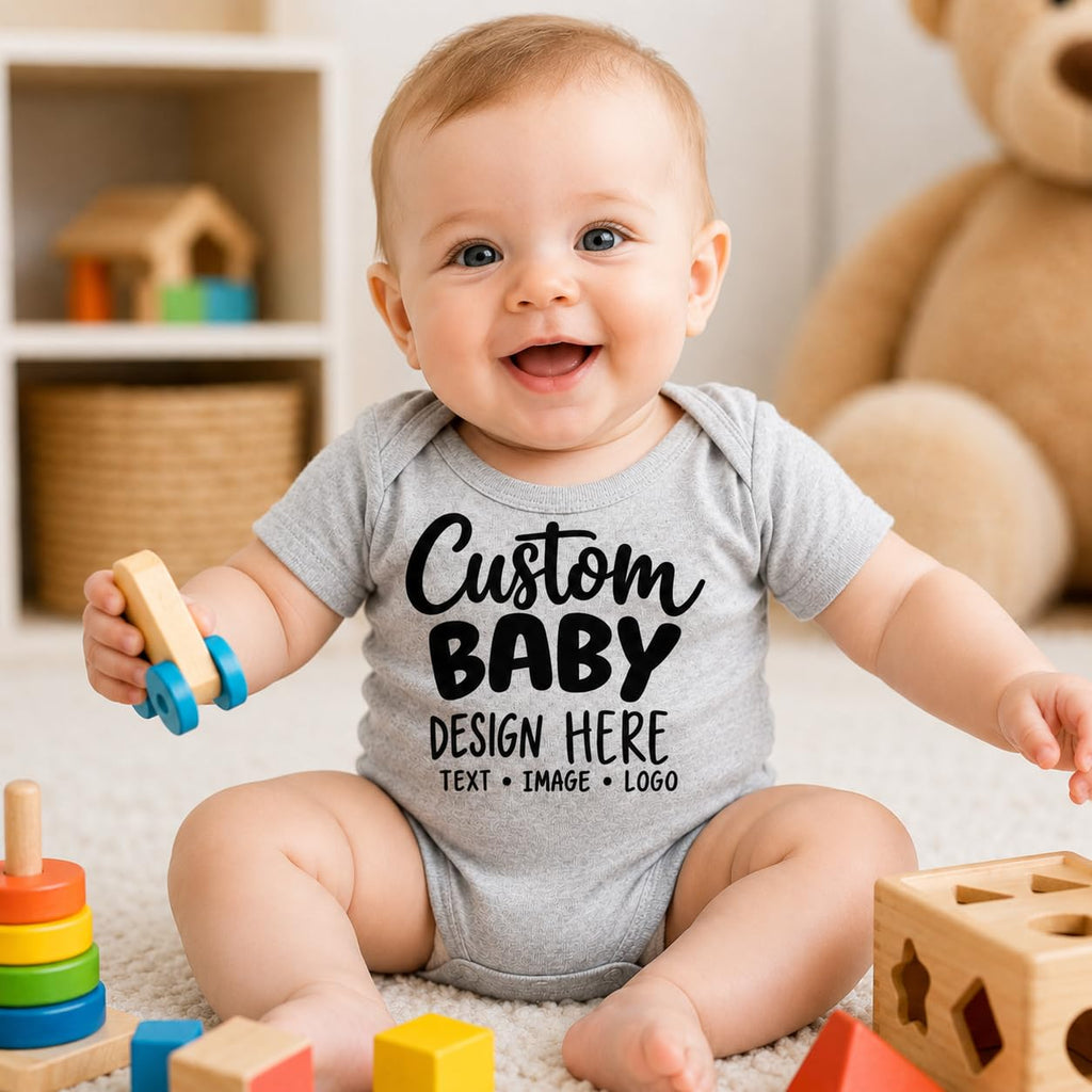 World and Space Custom Personalized Baby Bodysuit for Boys & Girls
