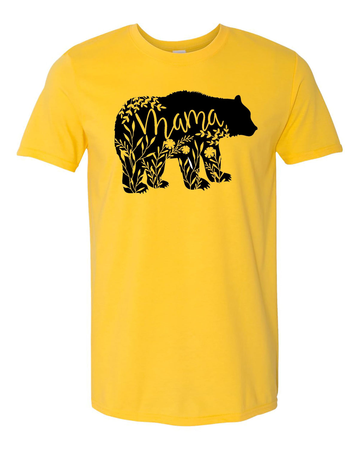 Cute Bear Pattern with 'Mama' Print Unisex T-Shirt Options, Mama Bear T-Shirt, Mama Gift