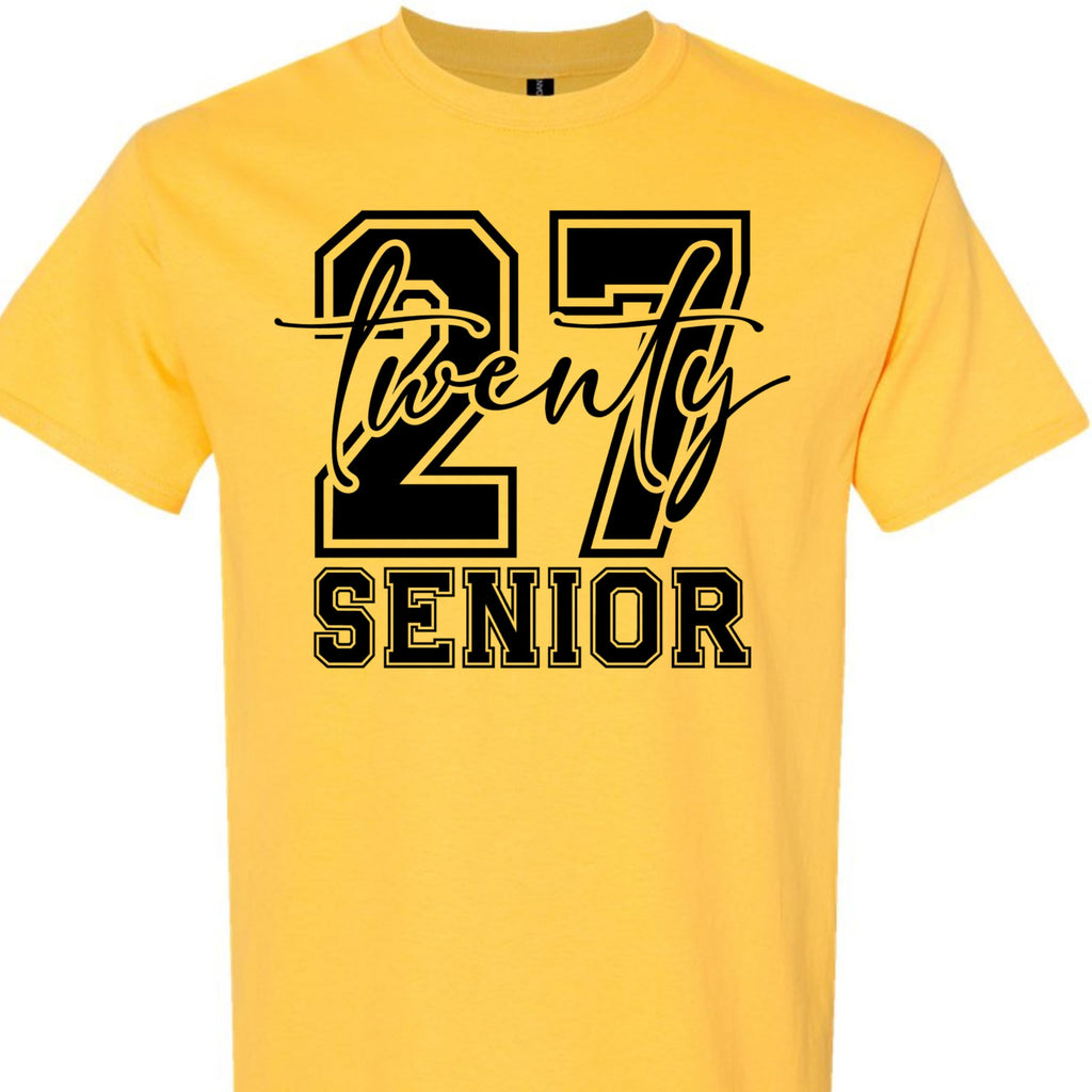 World and Space Senior 2027 T-Shirt for Teen Girls, Class of 2027 Graduation Tee, Trendy Senior Year Outfit