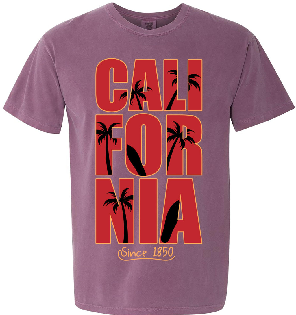 Comfort Colors 1717 Printed T-Shirt California Graphic Short Sleeve Tees