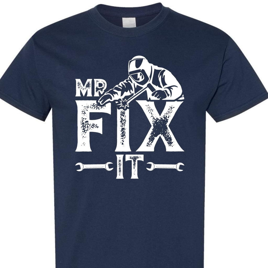 Mr Fix It Shirt, Funny Mechanic Tee for Dad and Husband