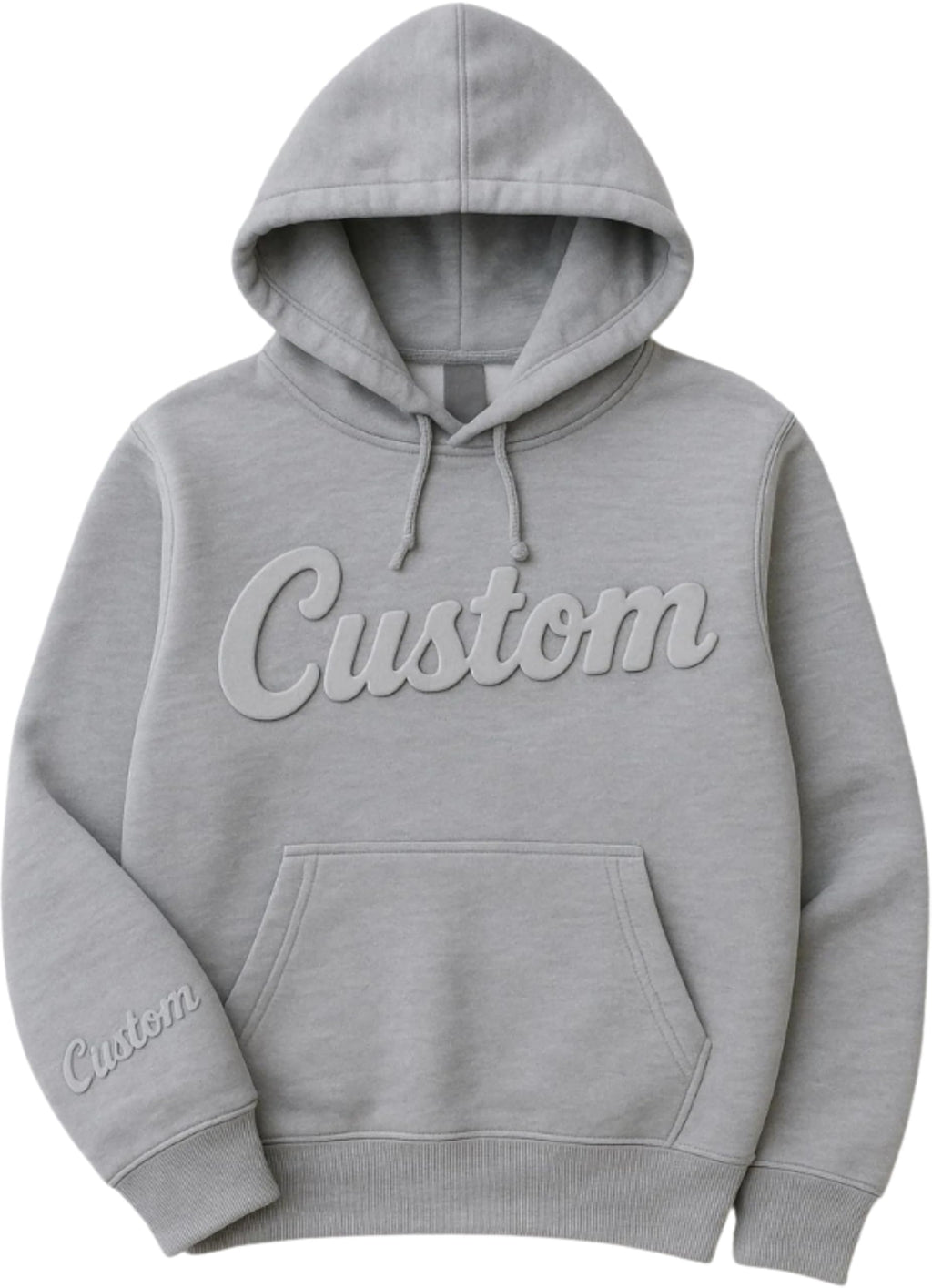World and Space Custom Puff Print Hoodie, Personalized Sweatshirt 3D Raised Text Hoodie, Embossed Lettering Gift, Text