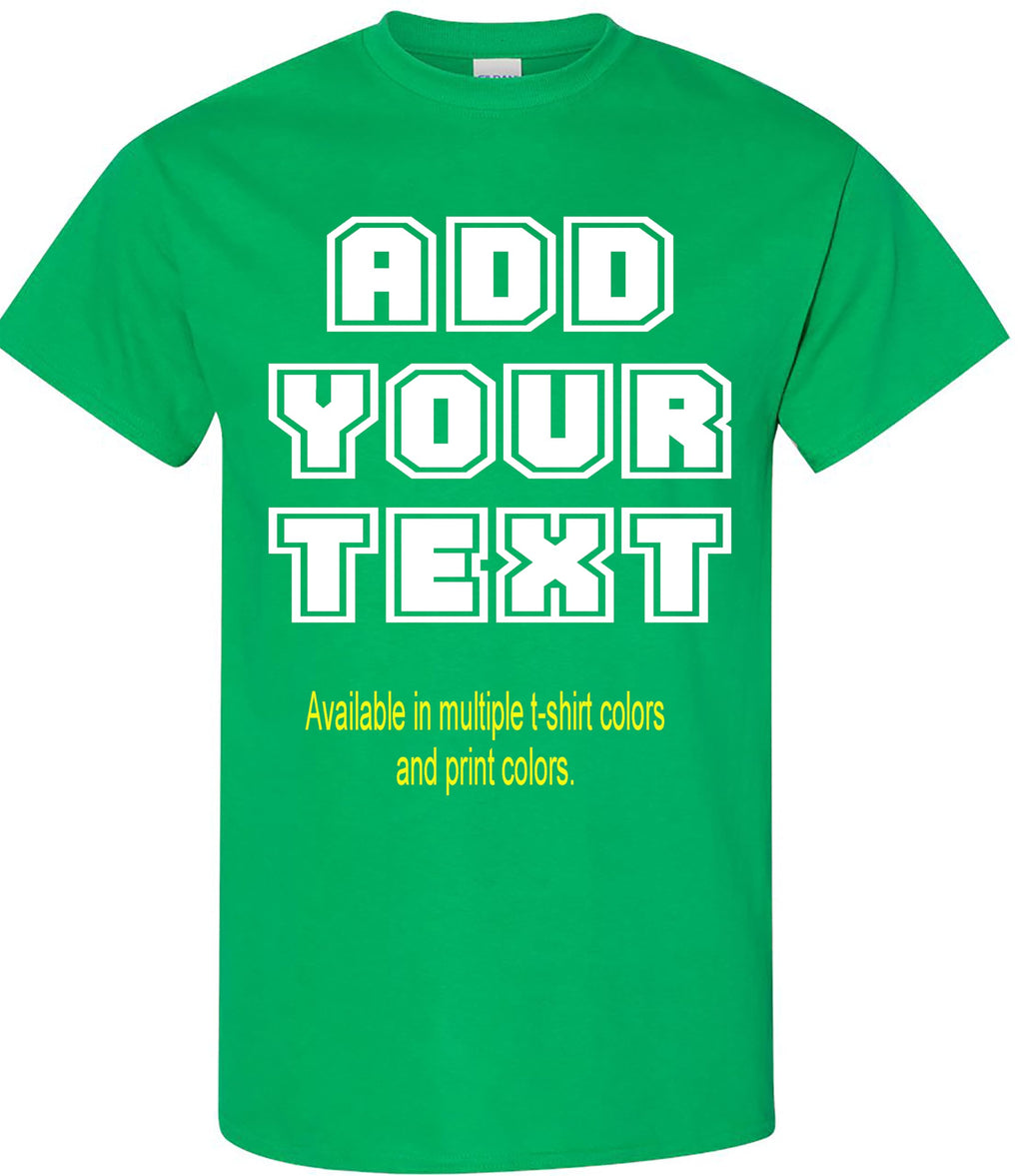 Custom T-Shirt Add Your Text Personalized Tshirt Adult Men Women%100 Cotton Tee