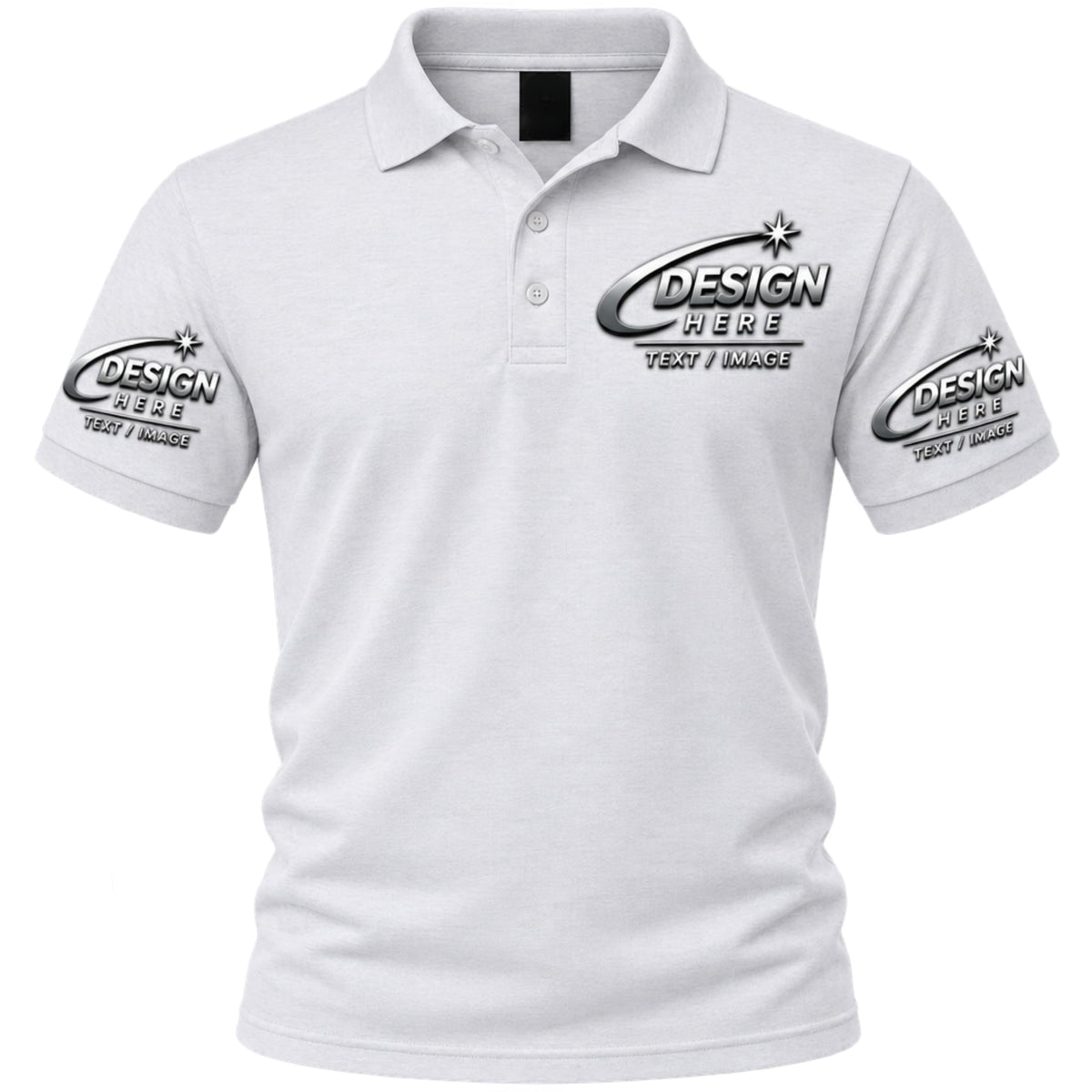 World and Space Custom Polo Shirts for Men with Logo or Text