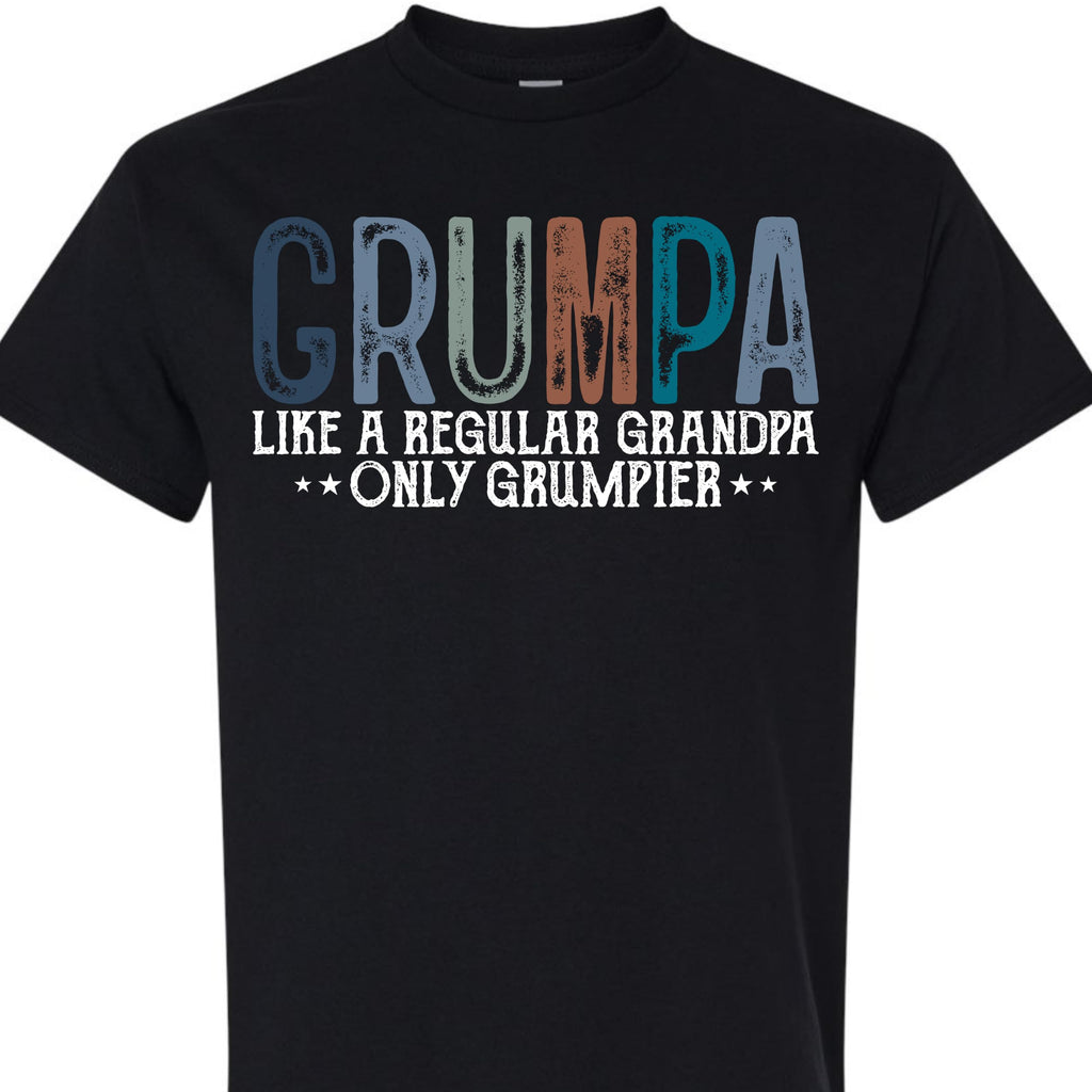 Grumpa Like a Regular Grandpa Only Grumpier Graphic T-Shirt