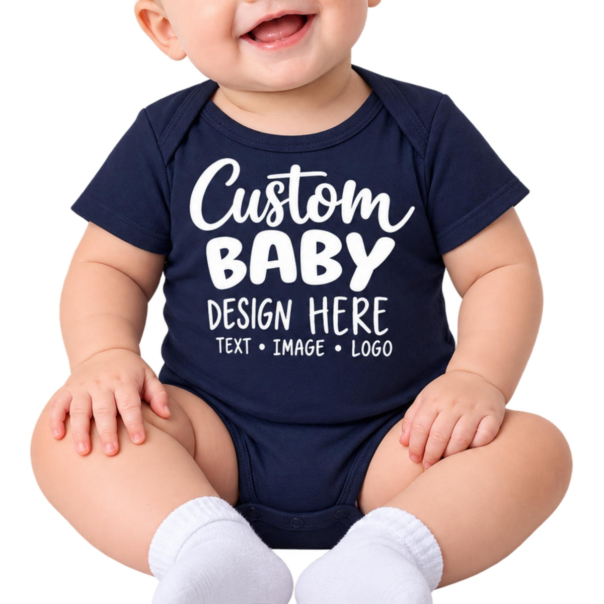 World and Space Custom Personalized Baby Bodysuit for Boys & Girls