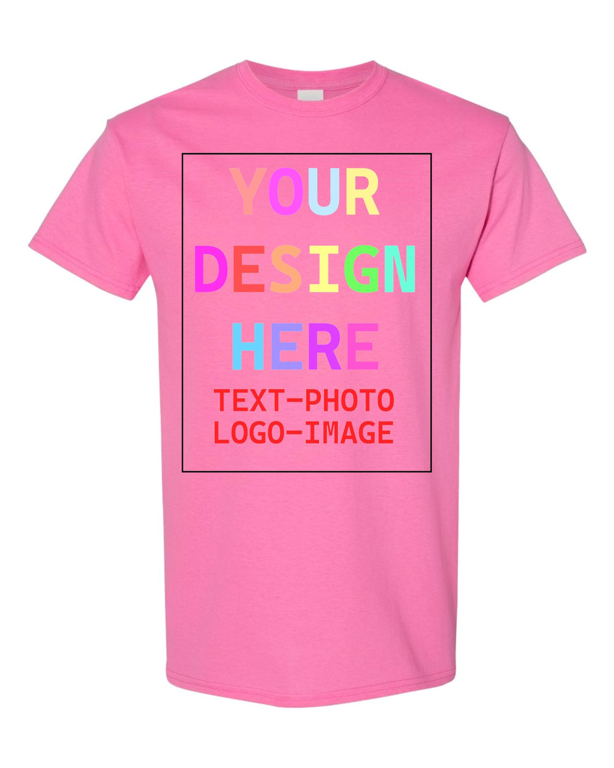 Custom T-Shirt for Men and Women, Design Your Own, Personalized Tee, Add Your Text Photo