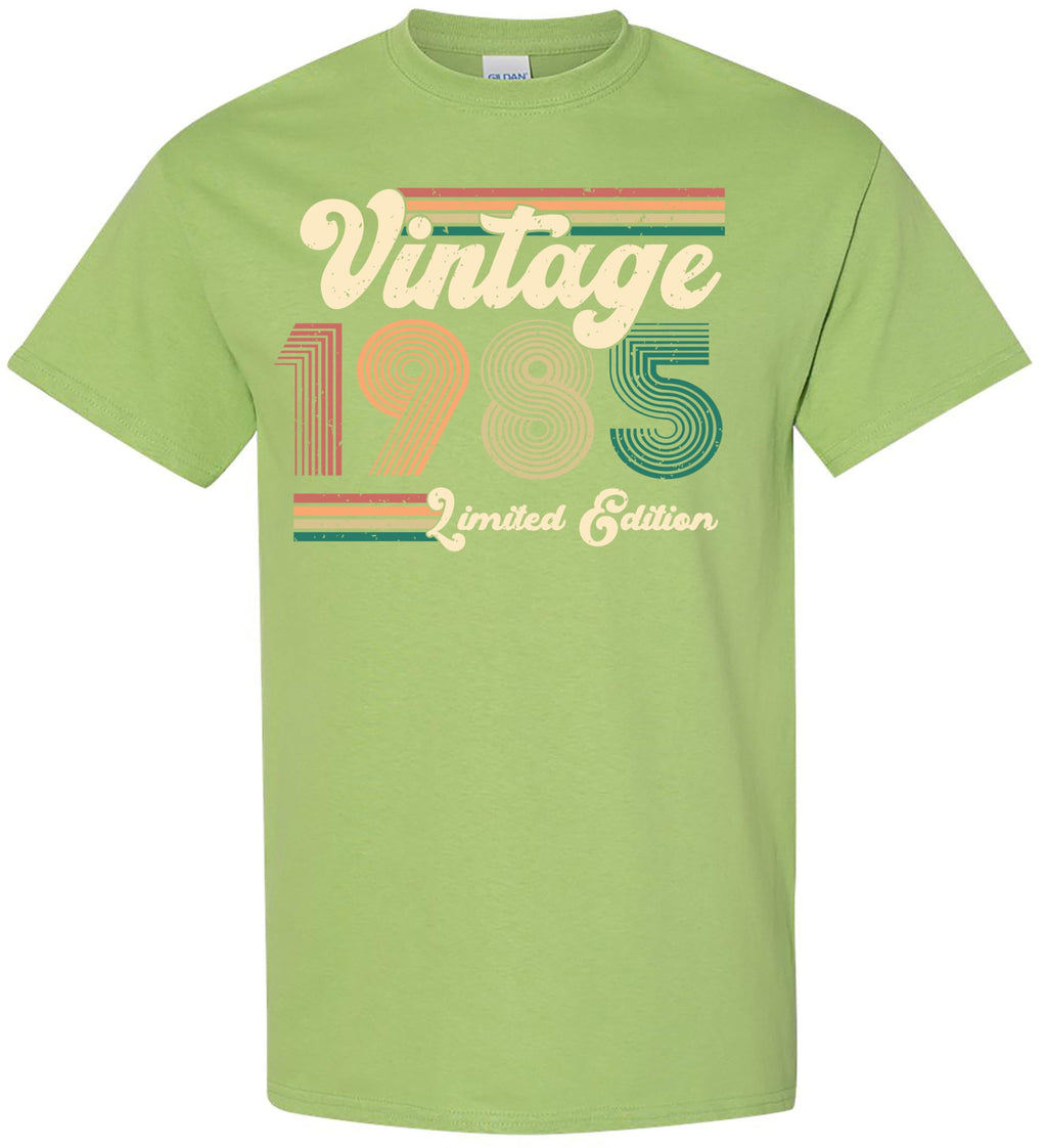 Vintage 1985 Limited Edition Retro Graphic T-Shirt – Birthday Gift for Men or Women