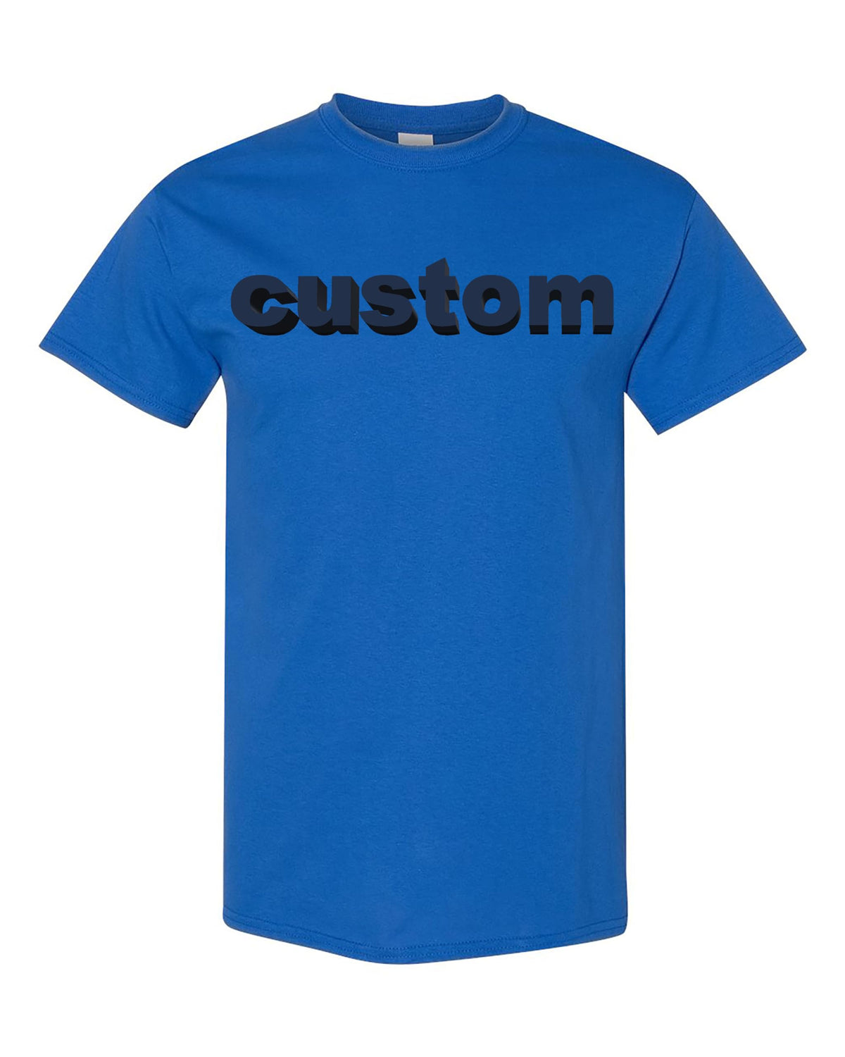 Custom Puff Print T-Shirt, 3D Embossed Spirit Shirt, Personalized Team Shirt, Trendy Puff Tee for College, School, Girls Trip