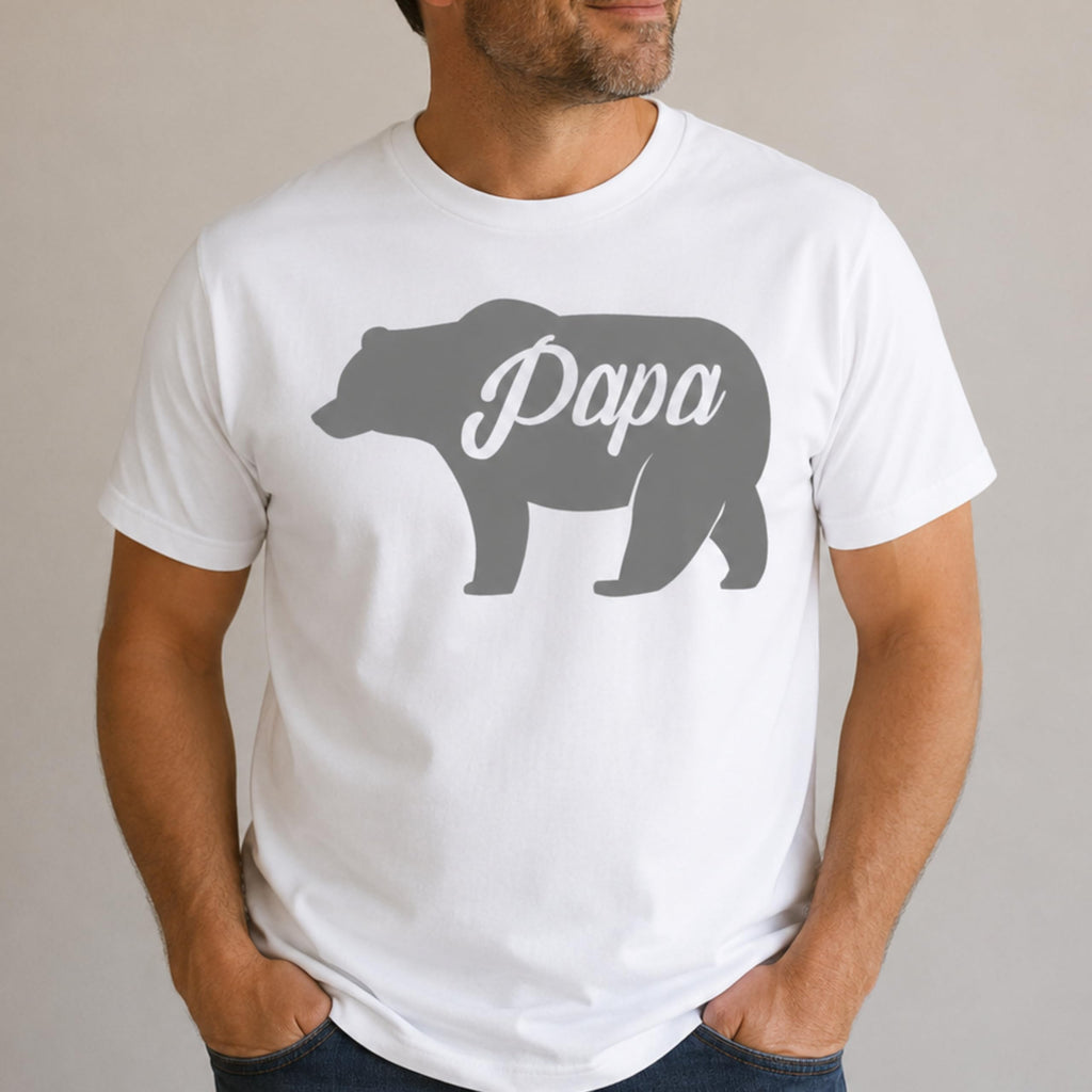 Papa Bear Funny Dad T-Shirt, Father Tee for Men