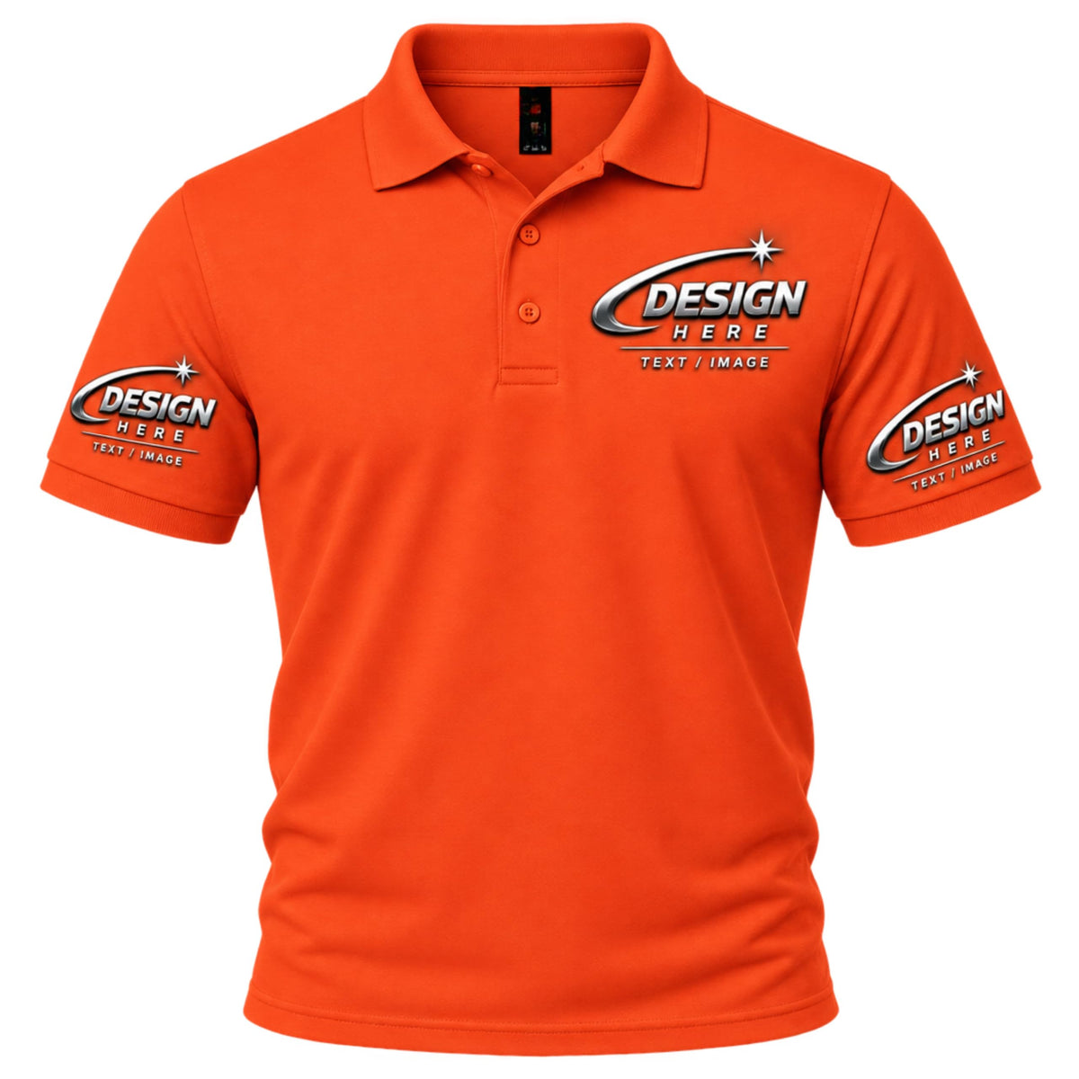 World and Space Custom Polo Shirts for Men with Logo or Text