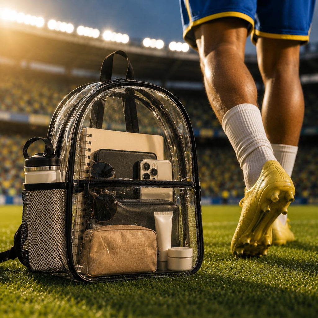 Clear Backpack, Stadium Approved Clear Bag for School, College, Sports, Concerts, and Travel