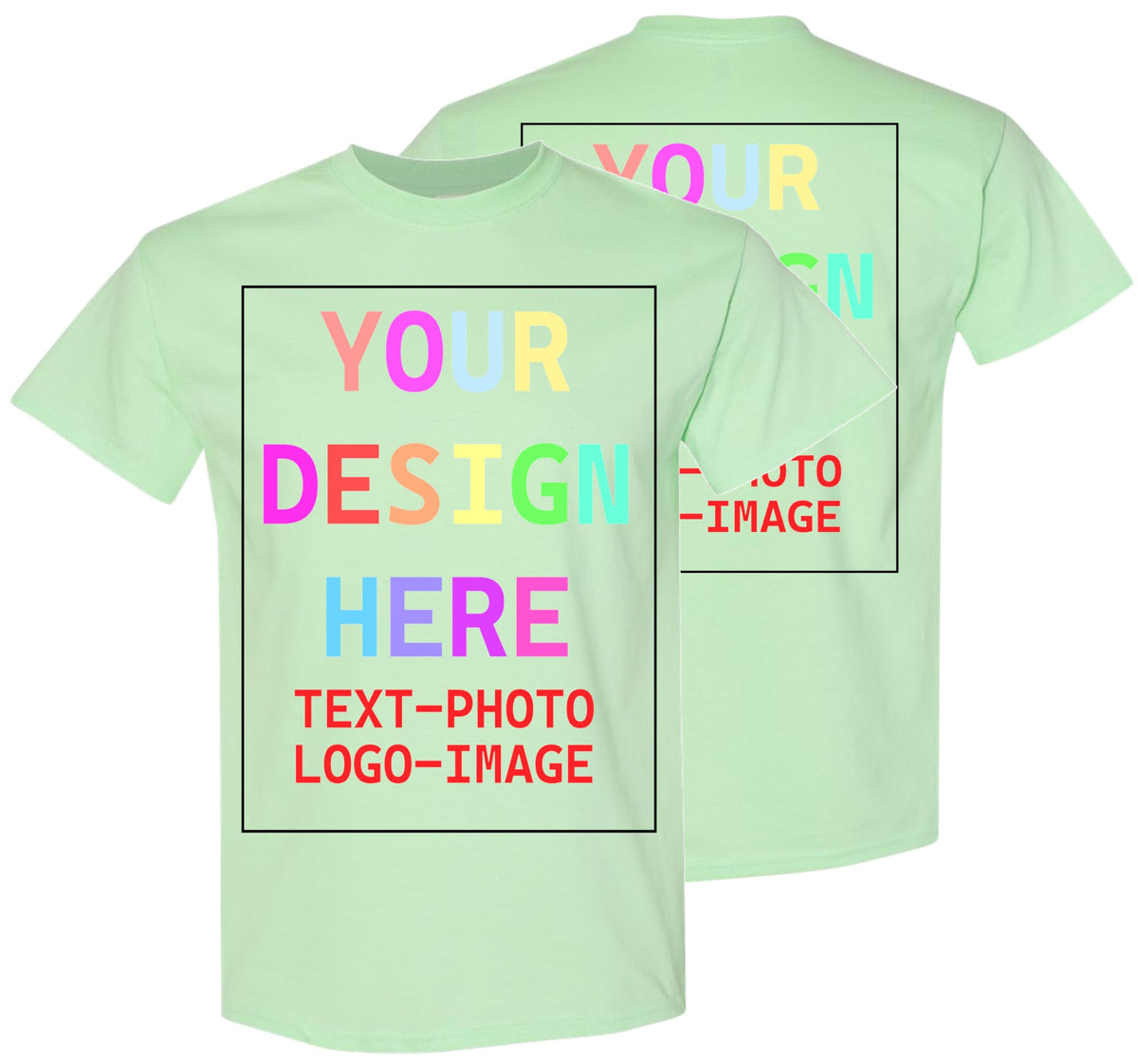 Custom T-Shirt for Men and Women, Design Your Own, Personalized Tee, Add Your Text Photo