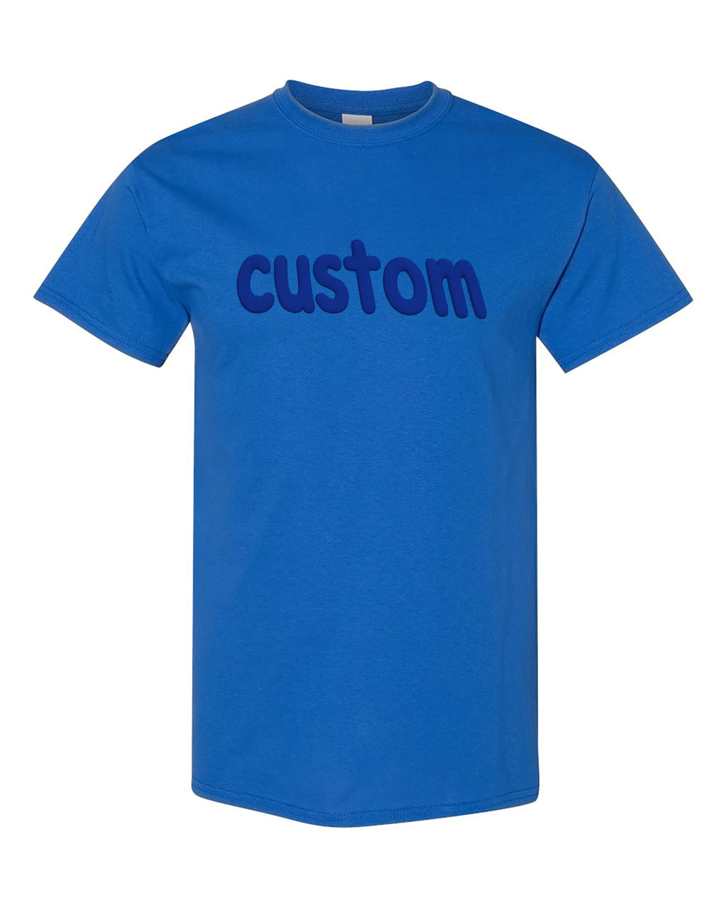 Custom Puff Print T-Shirt, 3D Embossed Spirit Shirt, Personalized Team Shirt, Trendy Puff Tee for College, School, Girls Trip