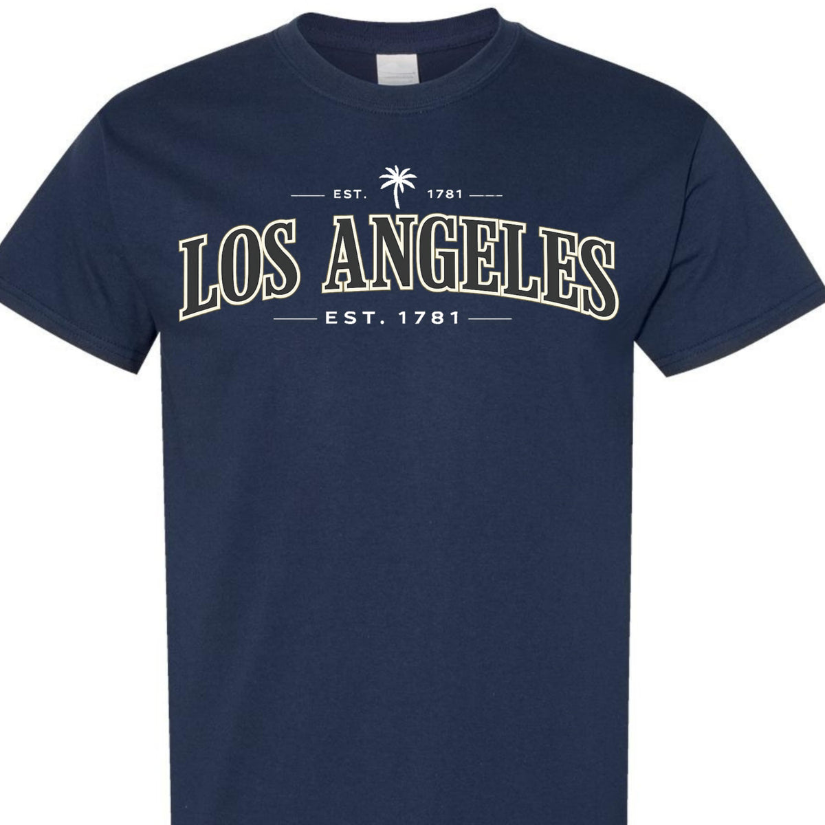 Los Angeles Vintage EST 1781 Graphic T-Shirt, Classic California LA Tee for Men, Women, and Teens