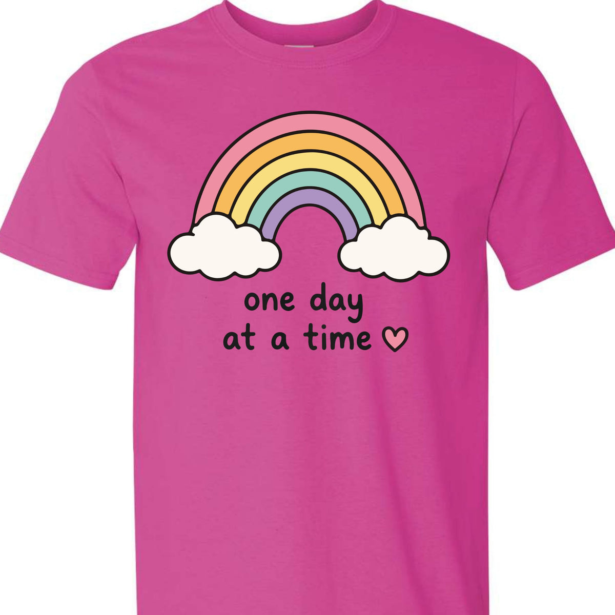 Women's Graphic Rainbow Casual Short Sleeve T-Shirt