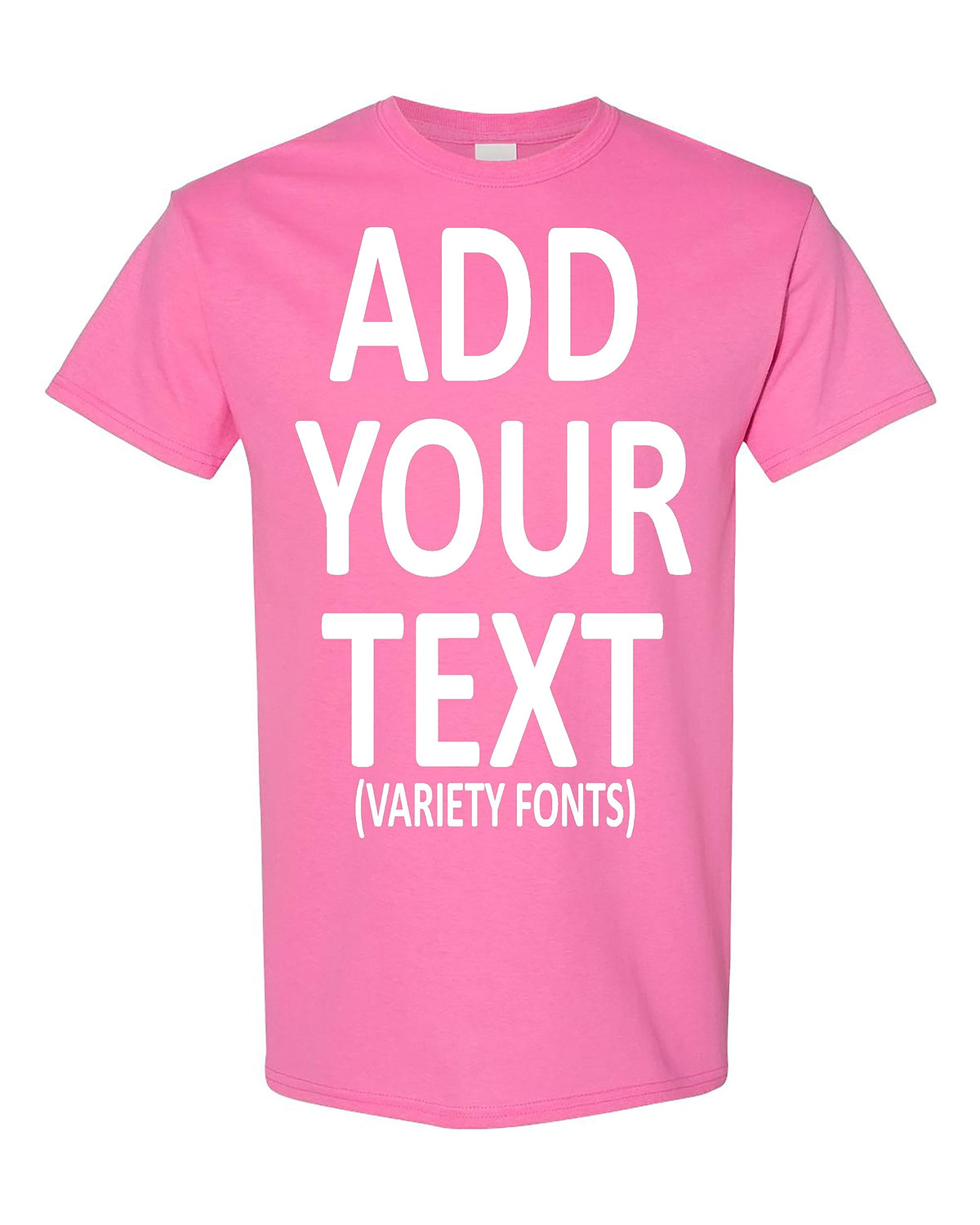 Custom T Shirts for Men & Women Add Your Text Personalized Unisex Cotton T-Shirt Heavy Cotton Tee