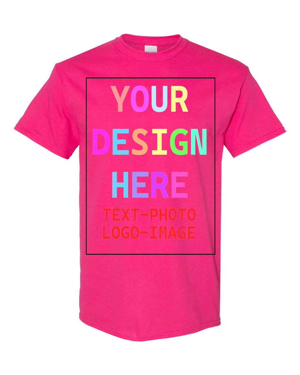 Custom T-Shirt for Men and Women, Design Your Own, Personalized Tee, Add Your Text Photo