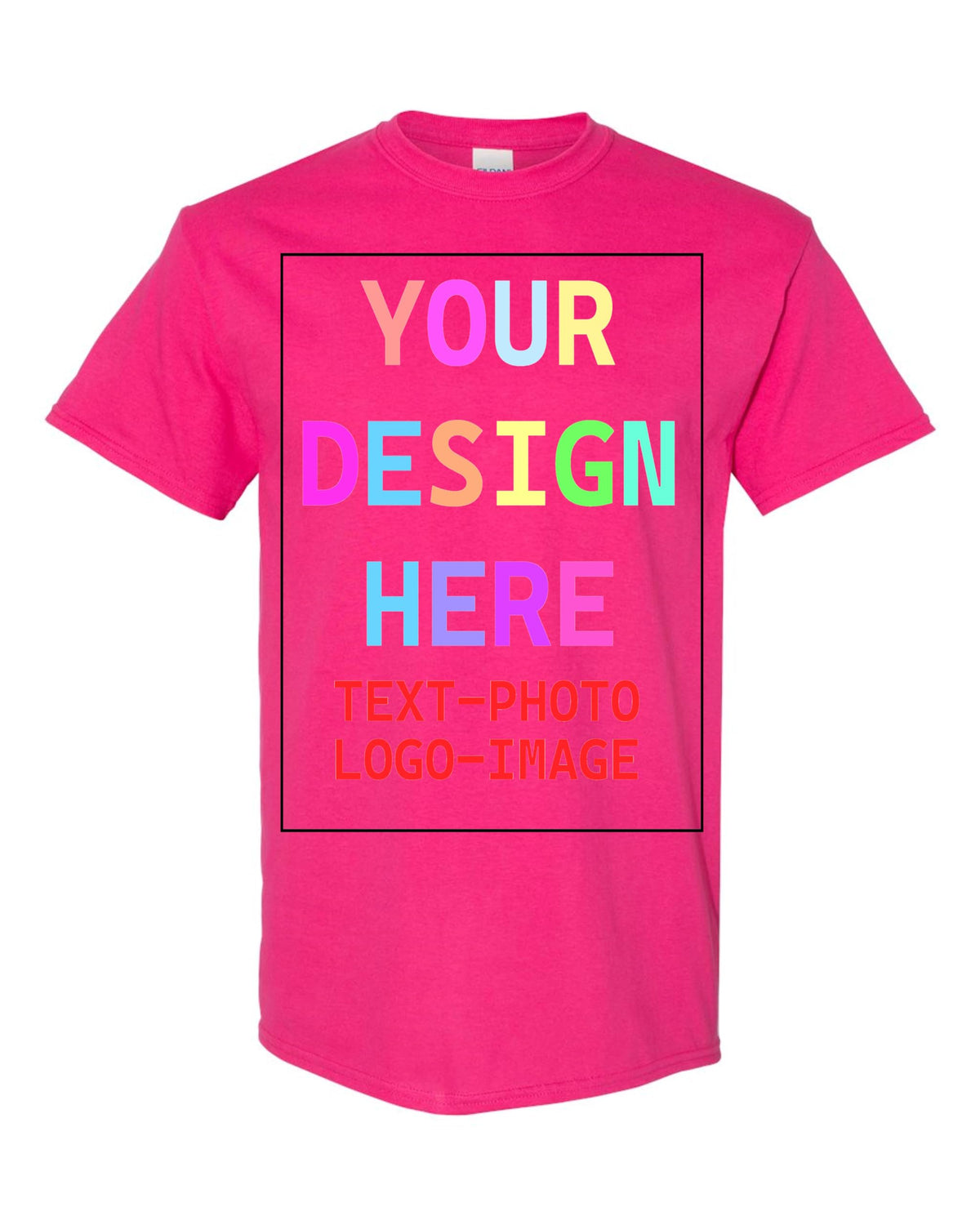 Custom T-Shirt for Men and Women, Design Your Own, Personalized Tee, Add Your Text Photo