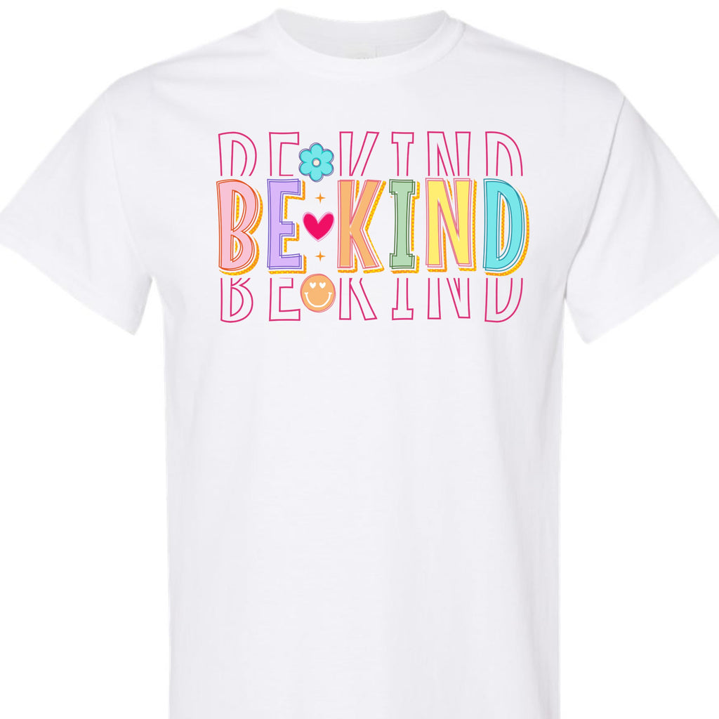 Be Kind Shirt for Women Men, Retro Kindness Graphic Tee, Inspirational Positive Quote, Positiveness