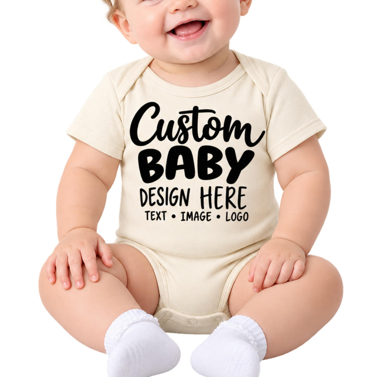 World and Space Custom Personalized Baby Bodysuit for Boys & Girls