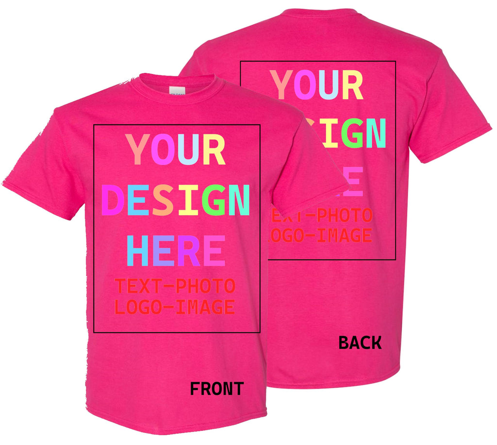 Custom T-Shirt for Men and Women, Design Your Own, Personalized Tee, Add Your Text Photo