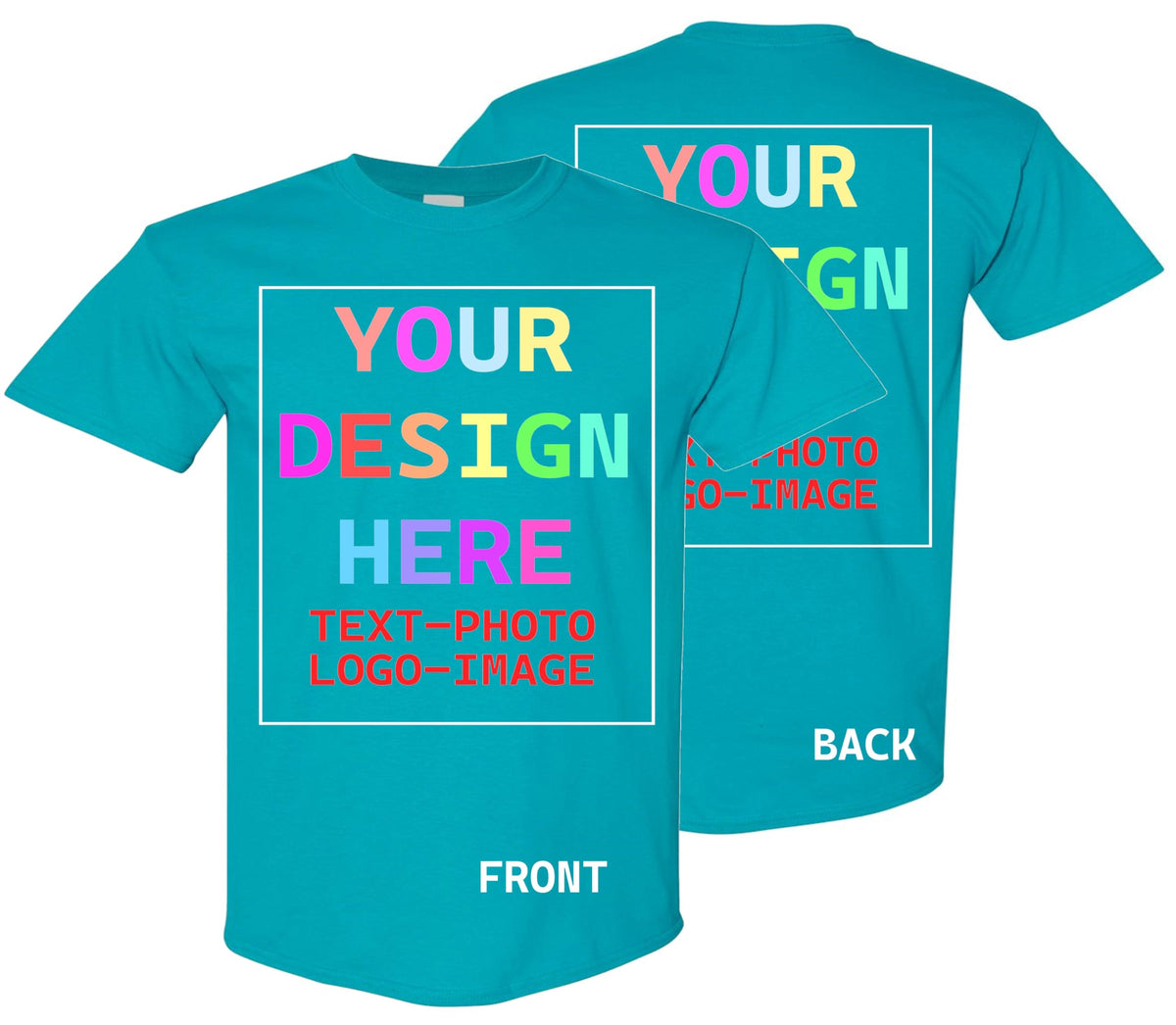 Custom T-Shirt for Men and Women, Design Your Own, Personalized Tee, Add Your Text Photo