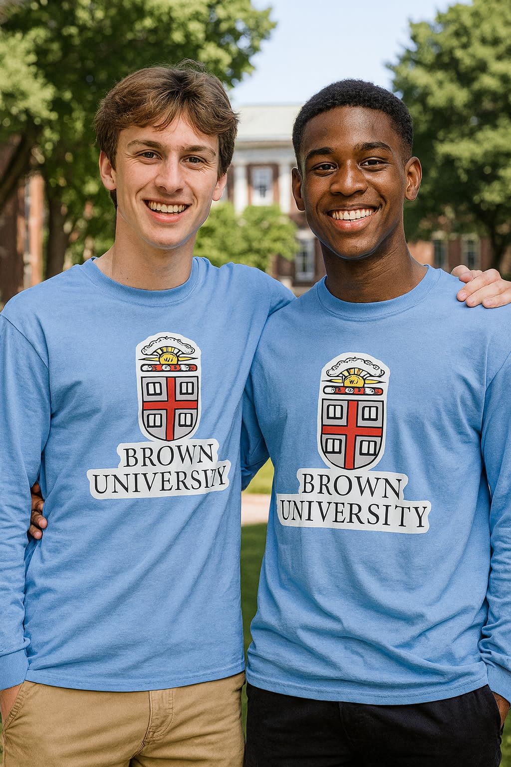 World and Space University College Heritage Logo Cotton T-Shirt, Long Sleeve, Unisex