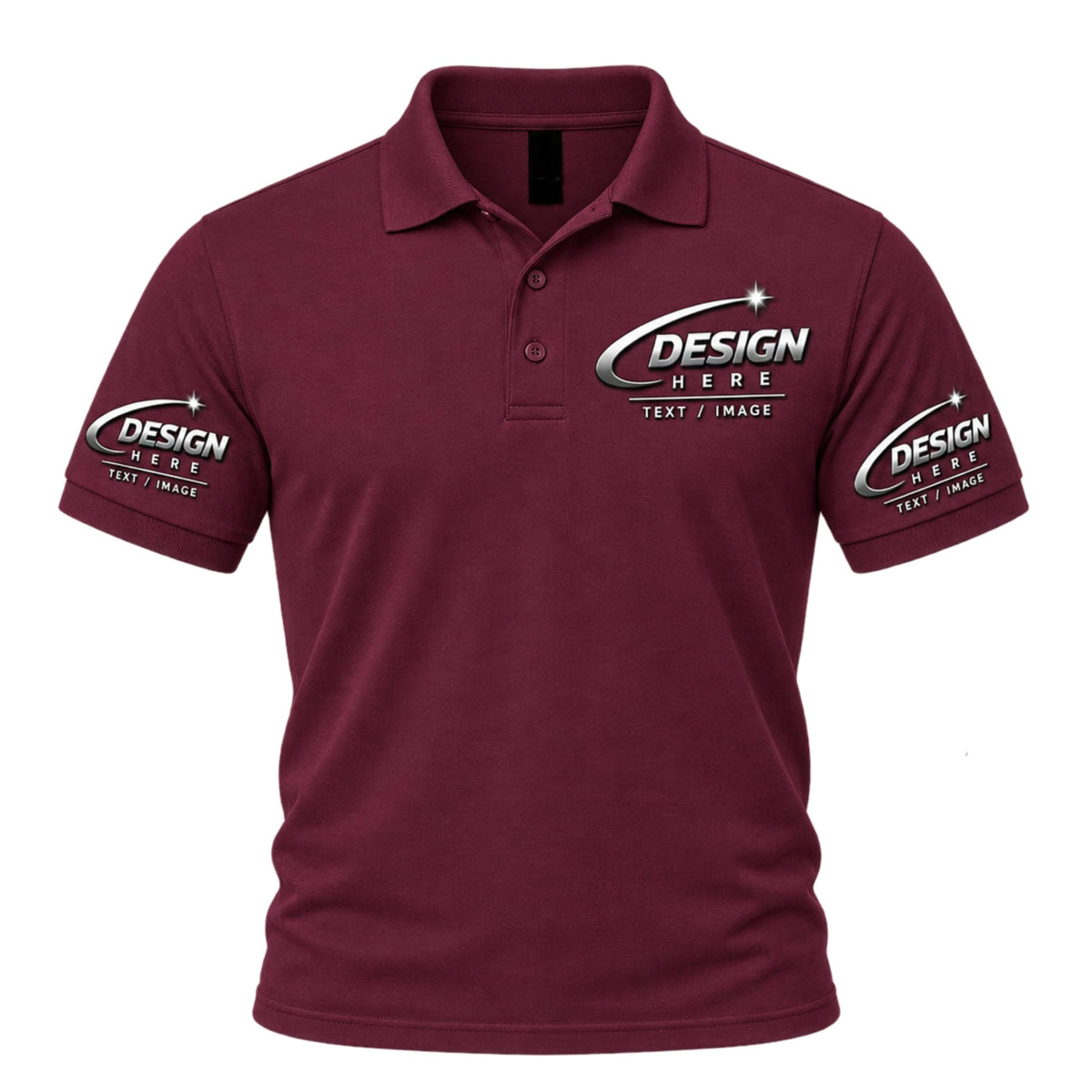 World and Space Custom Polo Shirts for Men with Logo or Text
