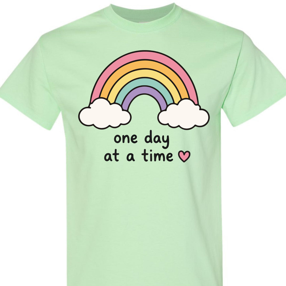 Women's Graphic Rainbow Casual Short Sleeve T-Shirt
