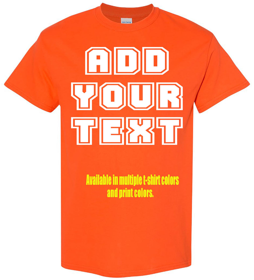 Custom T-Shirt Add Your Text Personalized Tshirt Adult Men Women%100 Cotton Tee