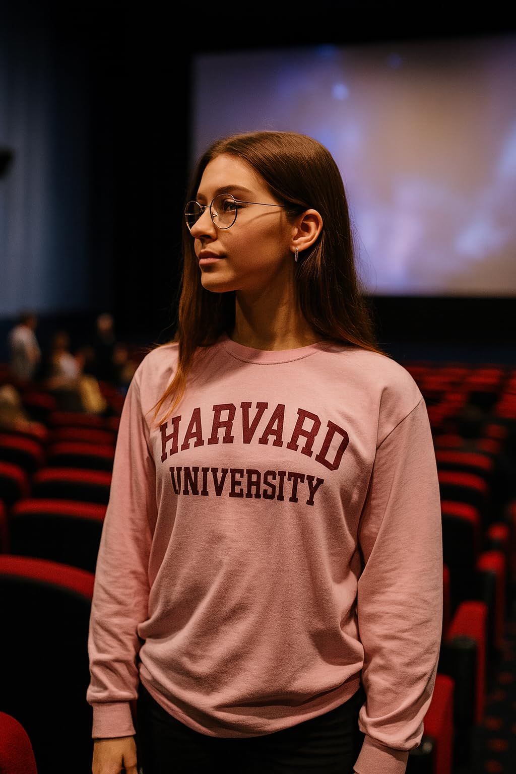 World and Space University College Heritage Logo Cotton T-Shirt, Long Sleeve, Unisex