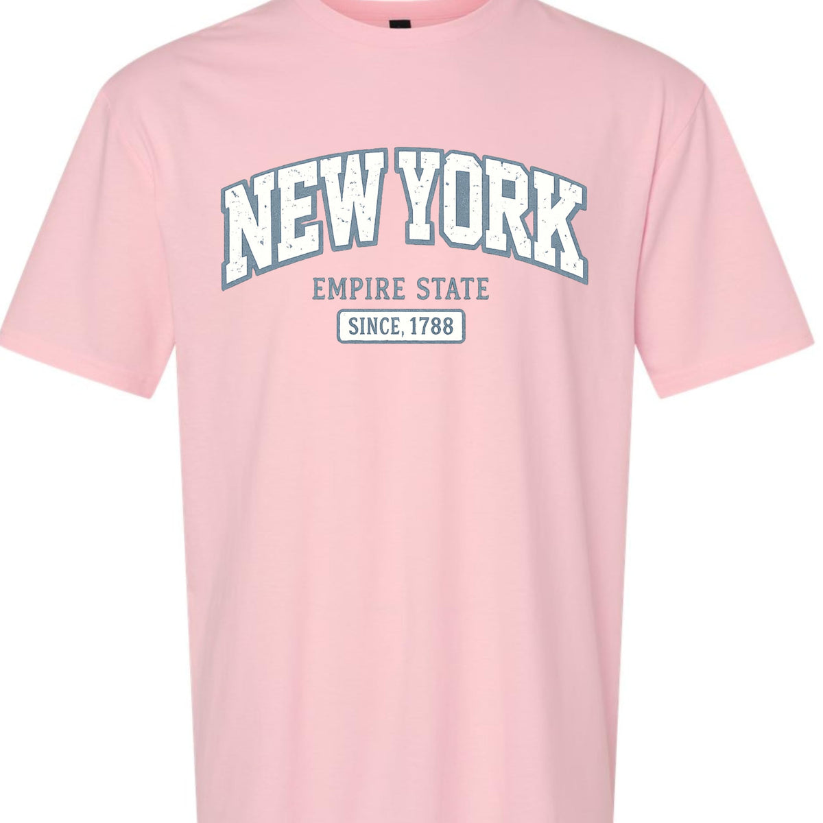 New York Empire State 1788 Women's Graphic Tee, Premium Soft Cotton, Vintage NYC Street Style, Lightweight Casual Summer Top