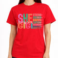 She is Gigi T-Shirt for Women, Christian Grandma Shirt, Faith Based Graphic Tee, Inspirational Bible Verse, Religious Gift