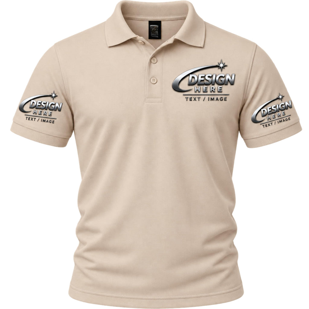 World and Space Custom Polo Shirts for Men with Logo or Text
