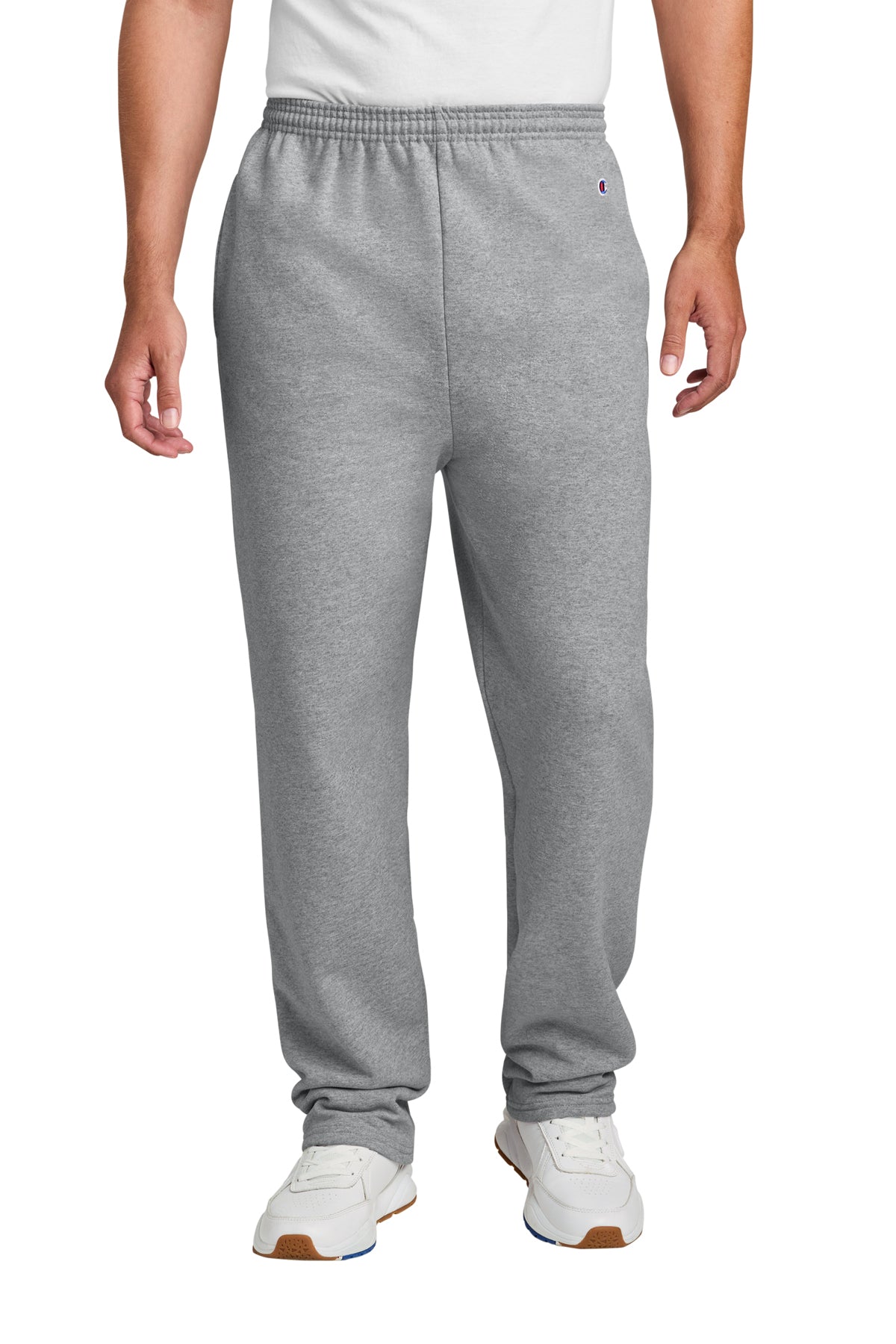 Champion P800 Light Steel Powerblend Open Bottom Sweatpant