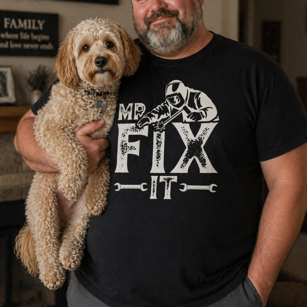 Mr Fix It Shirt, Funny Mechanic Tee for Dad and Husband