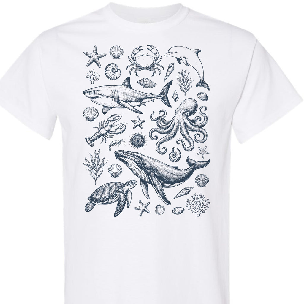 Women's Graphic T-Shirt, Casual Summer Beach Vacation Tee, Cute Coastal Top, Beachwear