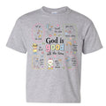 God is Good All The Time Shirt for Girls, Christian Graphic Tee, Faith Based Kids T-Shirt, Cute Duck Graphic