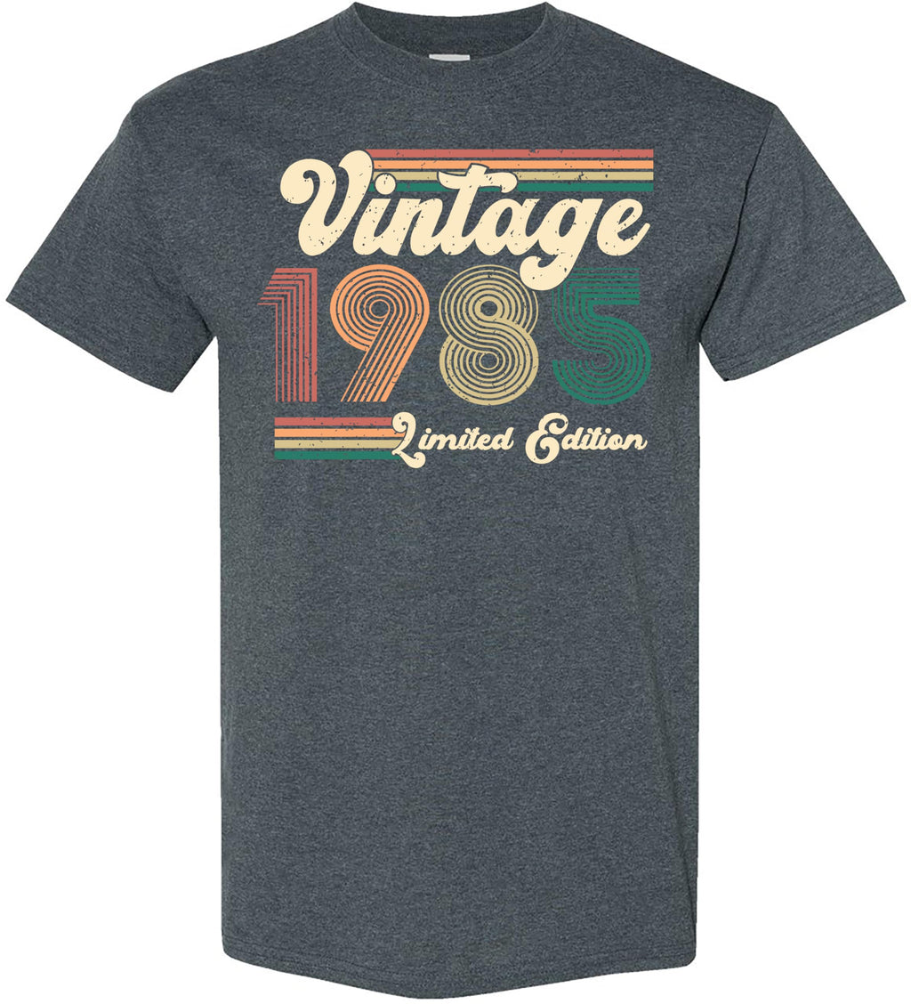Vintage 1985 Limited Edition Retro Graphic T-Shirt – Birthday Gift for Men or Women
