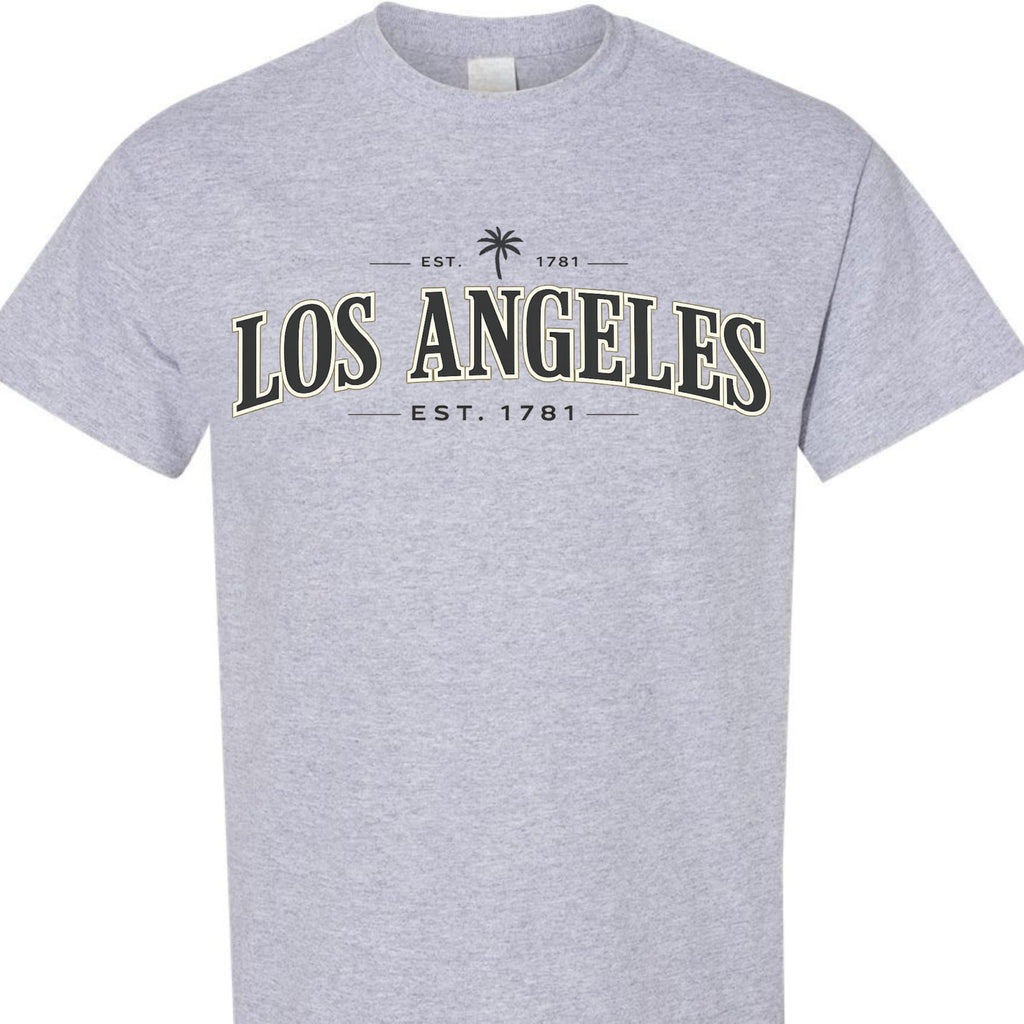 Los Angeles Vintage EST 1781 Graphic T-Shirt, Classic California LA Tee for Men, Women, and Teens
