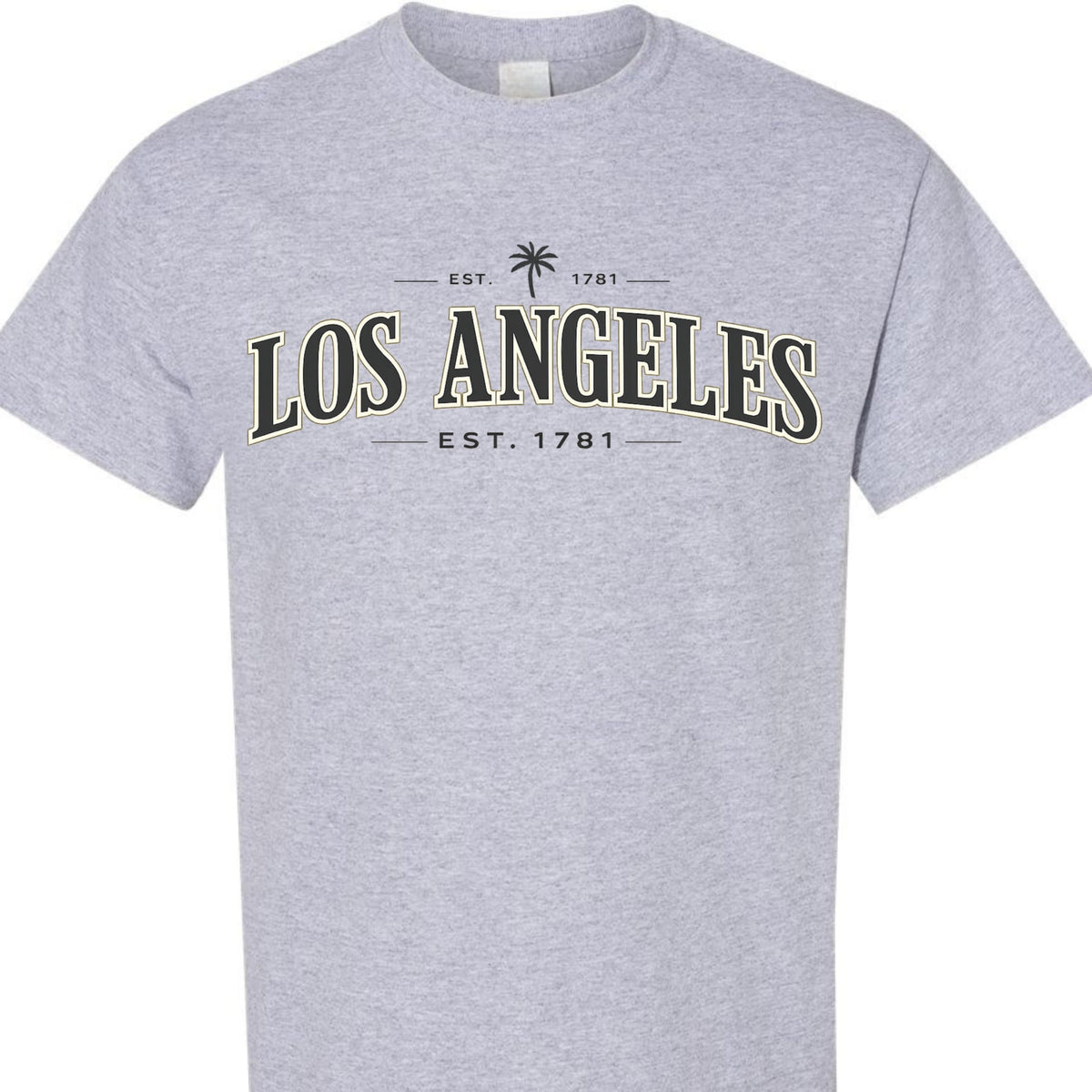 Los Angeles Vintage EST 1781 Graphic T-Shirt, Classic California LA Tee for Men, Women, and Teens