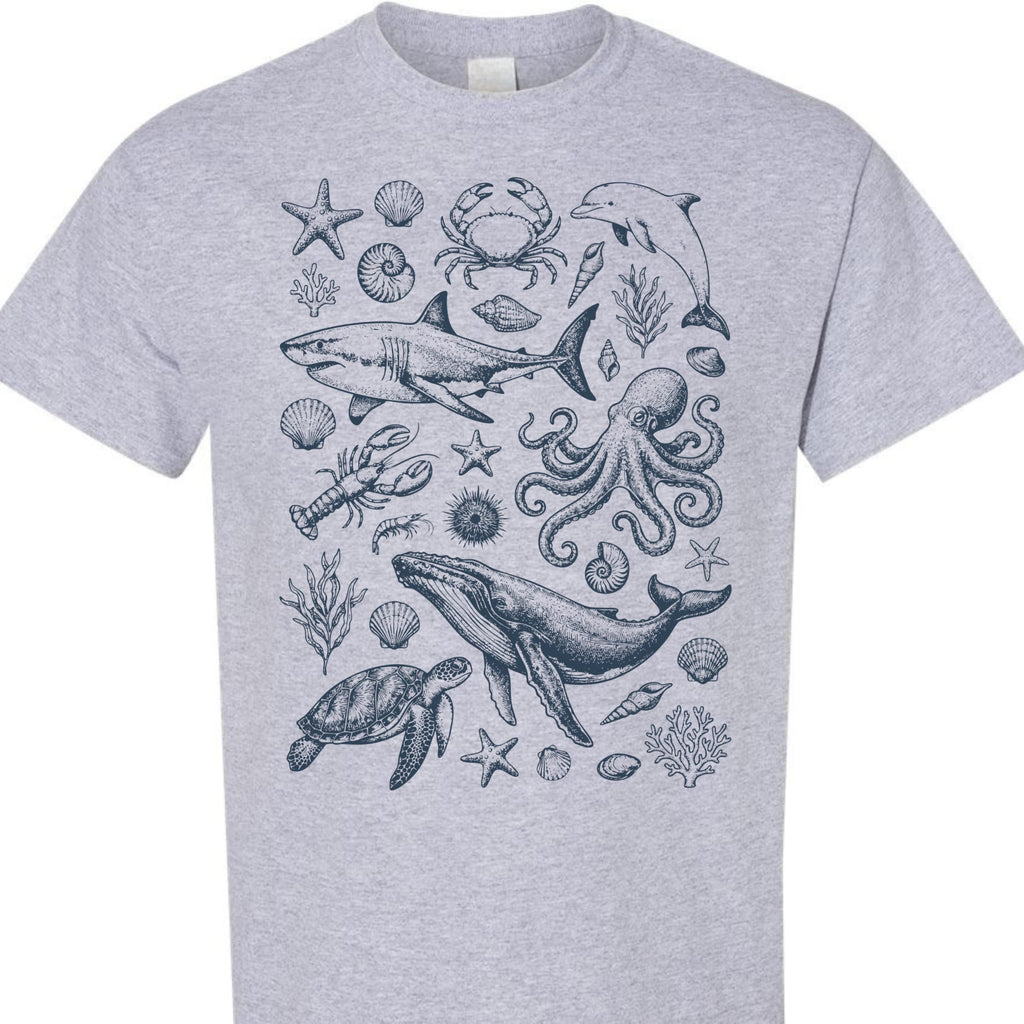 Women's Graphic T-Shirt, Casual Summer Beach Vacation Tee, Cute Coastal Top, Beachwear